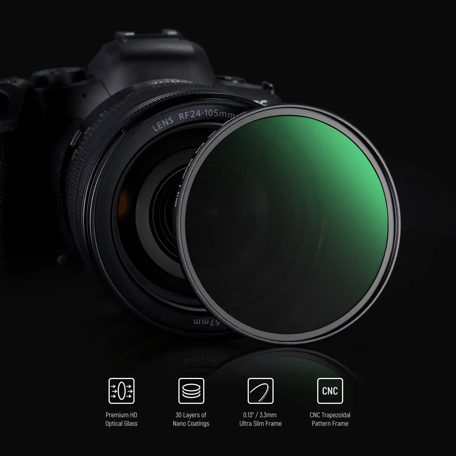 Neewer 82mm 1/1 Black Diffusion Sinematik Efekt Filtresi