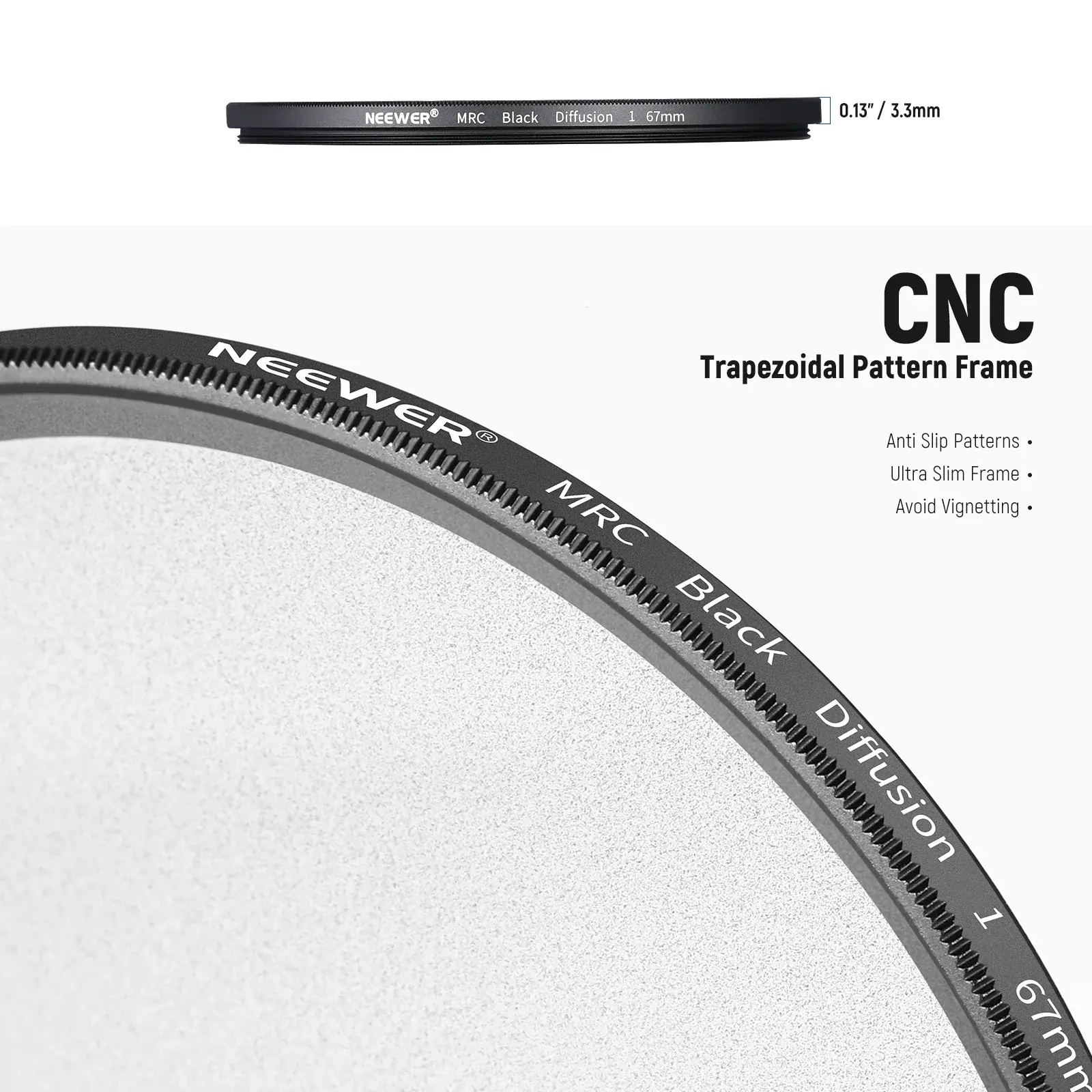 Neewer 82mm 1/2 Black Diffusion Sinematik Efekt Filtresi