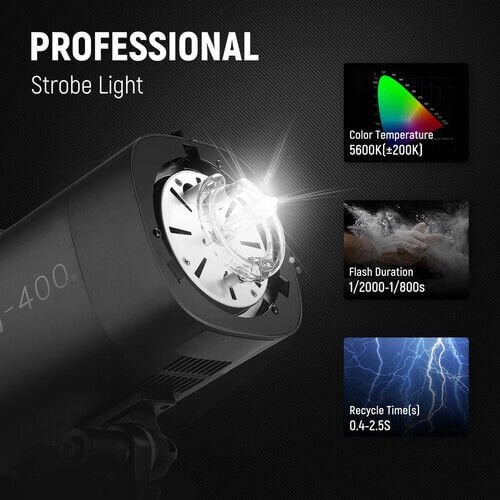 S101-400W Pro Profesyonel Stüdyo Flaşı (Tek)