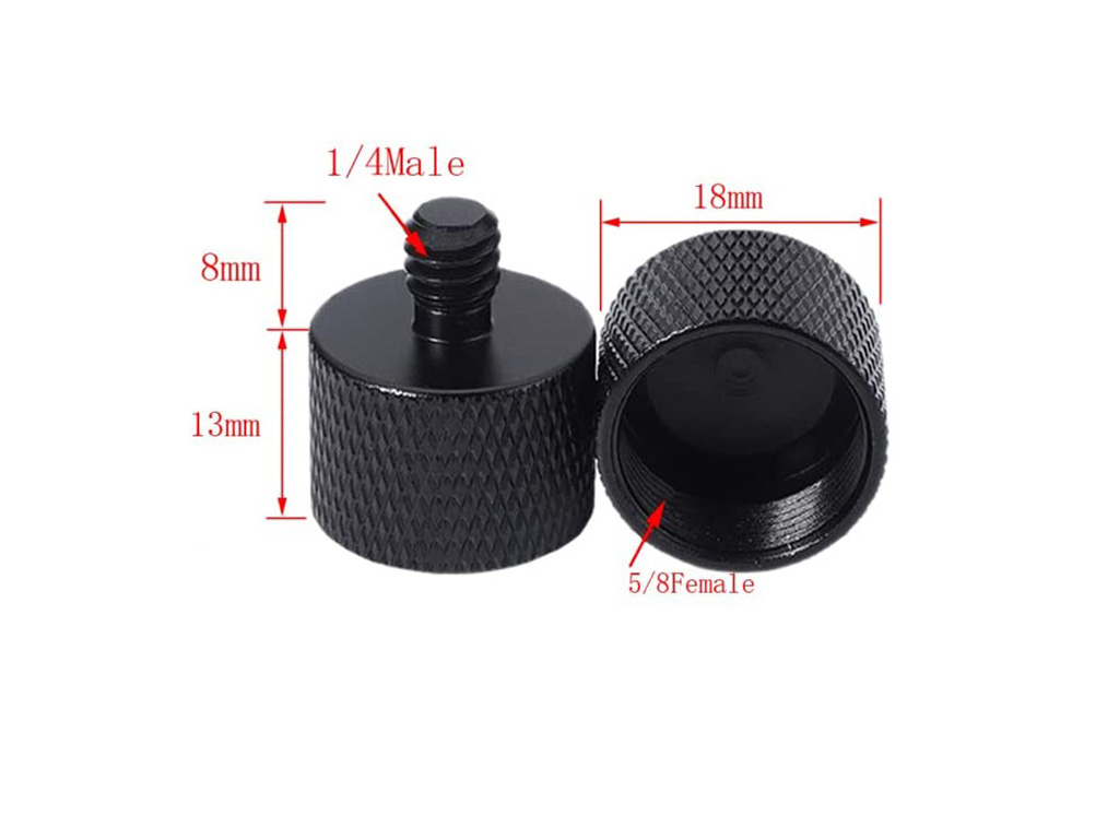 5/8"-27 Female To 1/4"-20 Male Screw Adapter (SA-10)