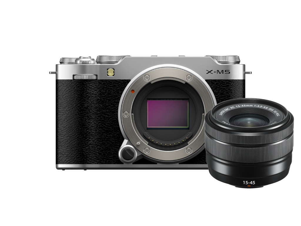 X-M5 Gümüş + XC15-45mm Kit