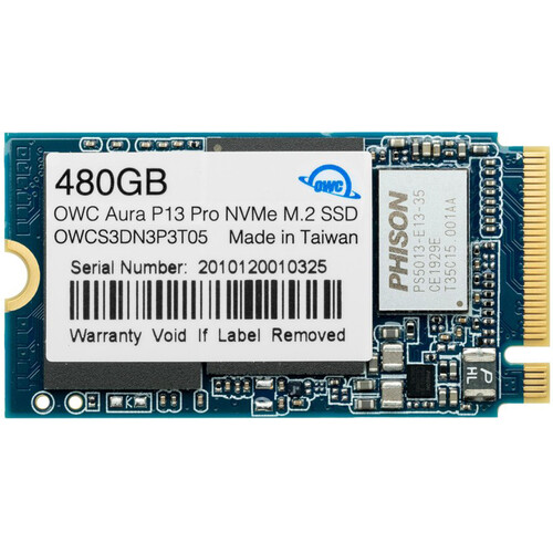 OWC 480GB Aura P13 Pro NVMe M.2 2242 SSD