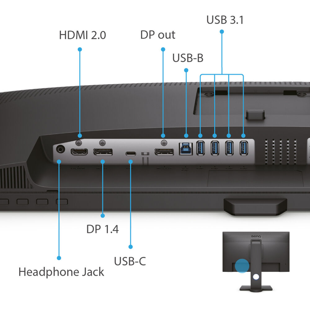 BenQ PD2705Q 27-inch QHD,USB-C Grafik Tasarım, Video Editing Monitörü