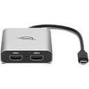 OWC USB-C Dual HDMI 4K Display Adapter with DisplayLink for Apple silicon M1, M2, M3, and M4 Macs (No Power Pass-Through)
