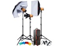 250SDI 250 Watt 3'lü Paraflaş Kit