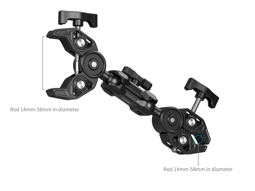 5459 Bisiklet ve Motorsiklet Uyumlu Kamera Clamp Montaj Kiti