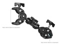 5459 Bisiklet ve Motorsiklet Uyumlu Kamera Clamp Montaj Kiti