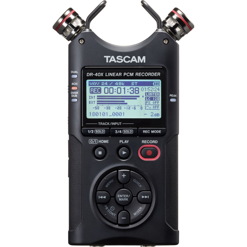 Tascam DR-40X 4 Kanal Taşınabilir Ses Kayıt Cihazı & USB Ses Kartı