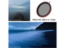72mm Pro II CPL-VND Dairesel Polarize ve Değişken ND 2in1 Filtre