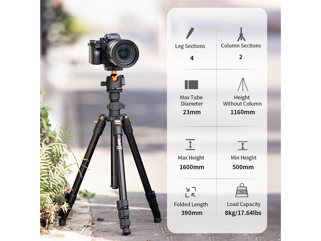 BI234M 116cm Katlanabilir Tripod