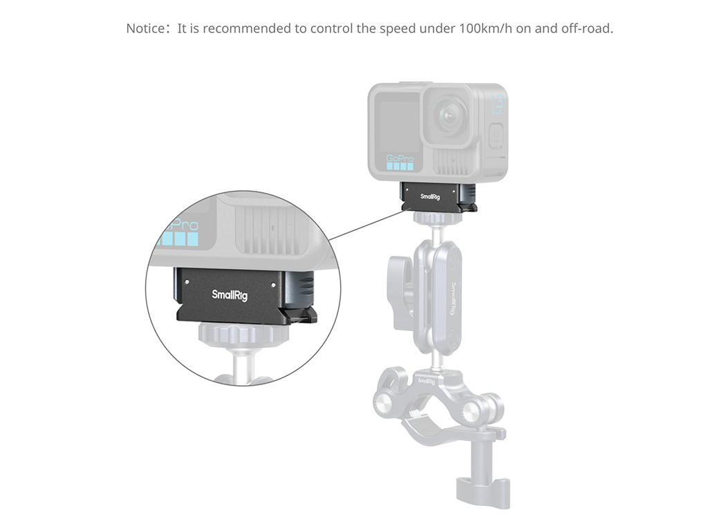 5437 GoPro Hero 13 Uyumlu Hızlı Bağlantı Adaptörü
