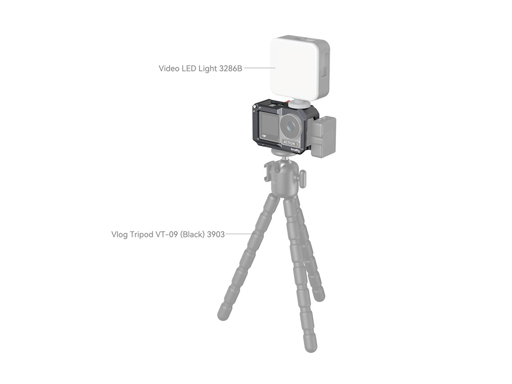 4119 DJI Osmo Action 3 Uyumlu Kafes
