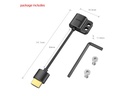 3019 Ultra Slim HDMI Adaptör Kablosu (A-A)