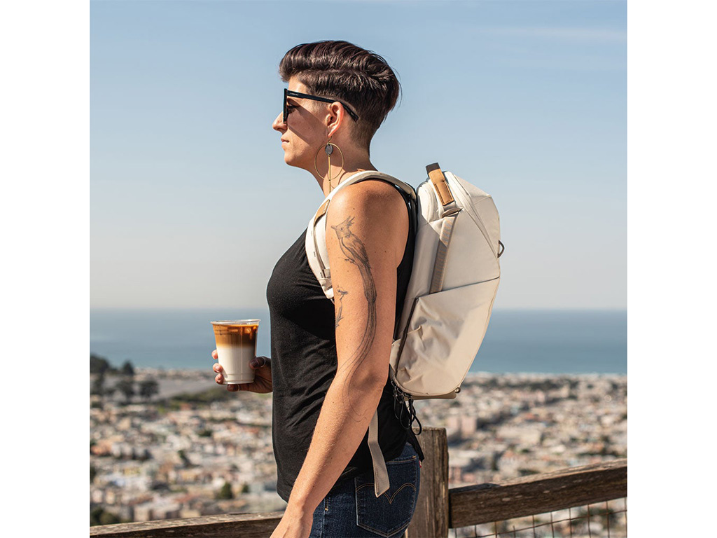 Everyday Backpack Zip 15L Bej Sırt Çantası