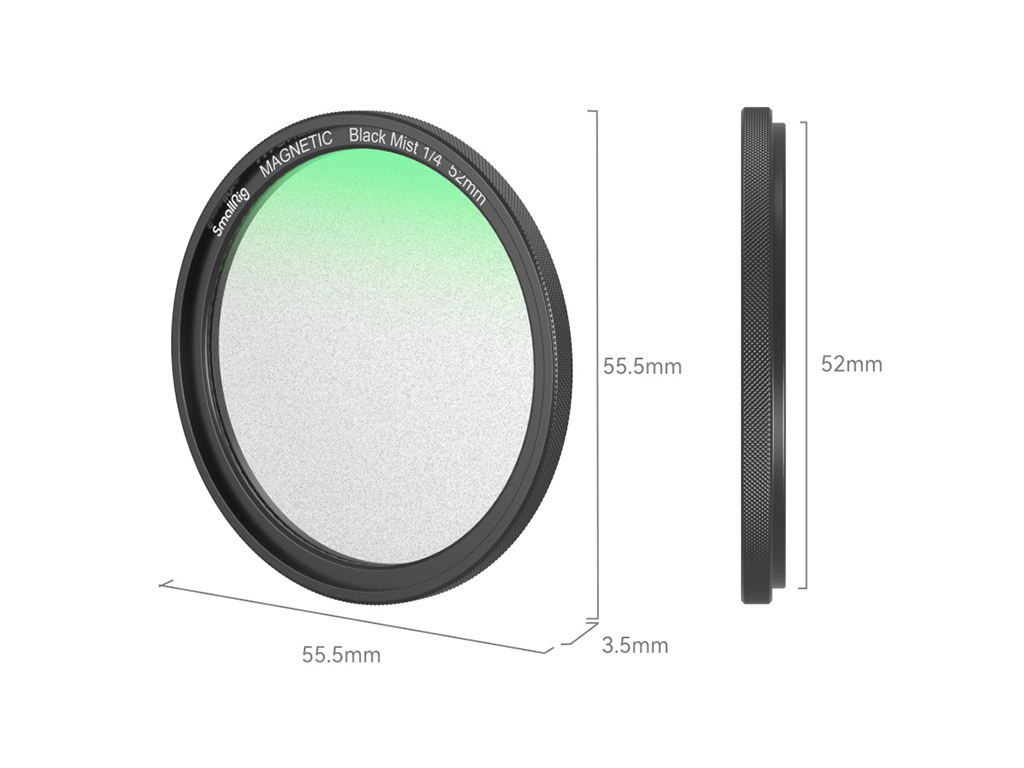 4217 52mm Manyetik 1/4 Black Mist Filtre