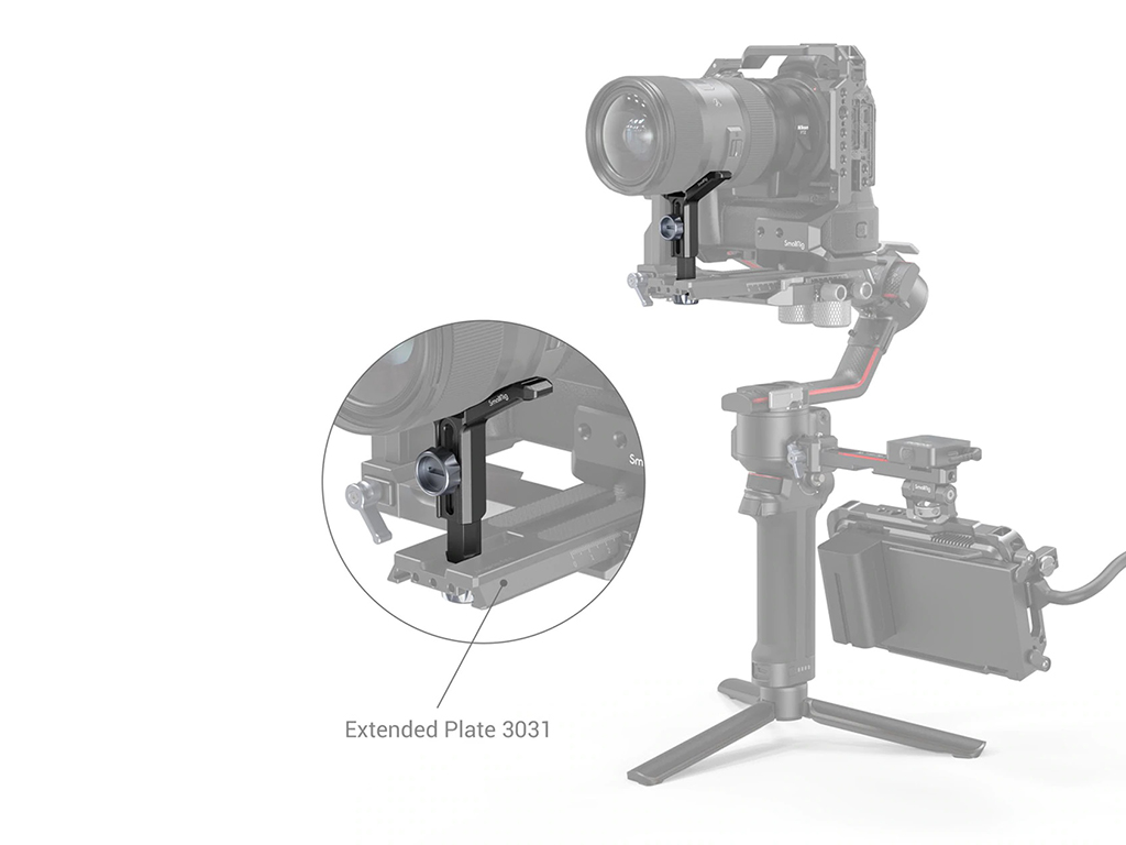 2850 DJI RS 2 İçin Objektif Uzatma Desteği