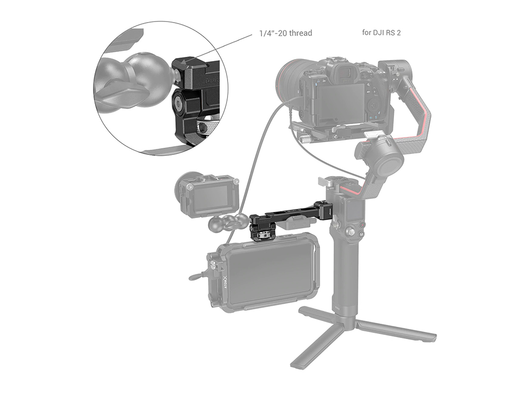 3026 DJI Gimbal için NATO Kelepçeli Monitör Montaj Desteği