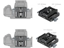3357 Çift 15mm Çubuk Kelepçeli Evrensel Taban Plakası Baseplate
