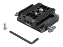 3357 Çift 15mm Çubuk Kelepçeli Evrensel Taban Plakası Baseplate