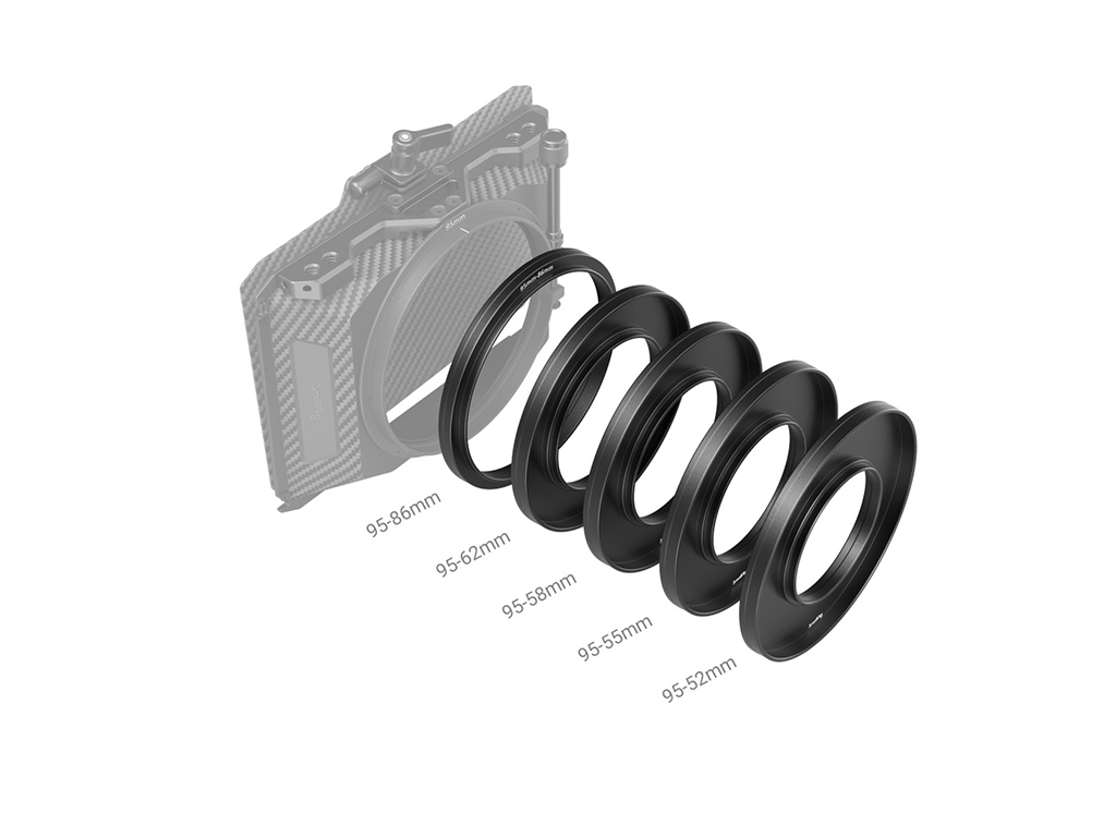 3383 Mini Matte Box için 52-95mm Halka Seti