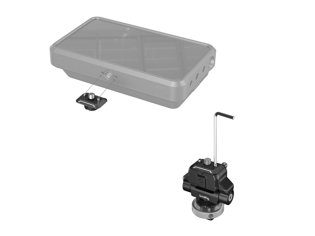 3514C Cold Shoe Yuvalı Hawklock Monitör Montaj Aparatı