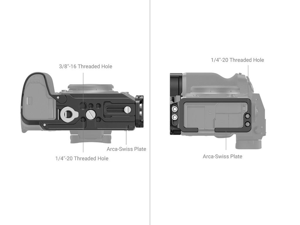3928 Fujifilm X-H2S Uyumlu L Braket
