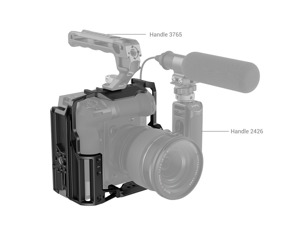3933 Fujifilm X-H2s için Battery Gripli Kafes