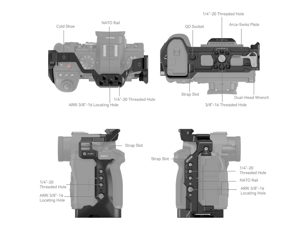 4022 Lumix G9 II/S5 II/S5 IIX Uyumlu Kafes