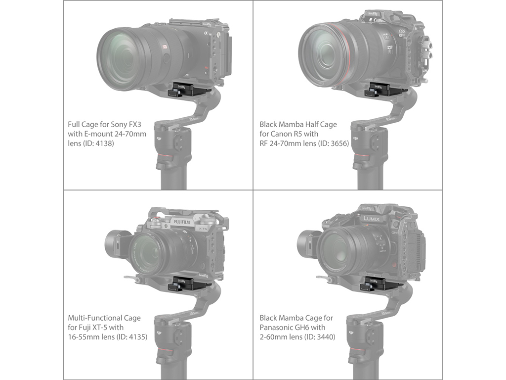 4195 DJI RS3 Mini için Arca-Swiss Plate
