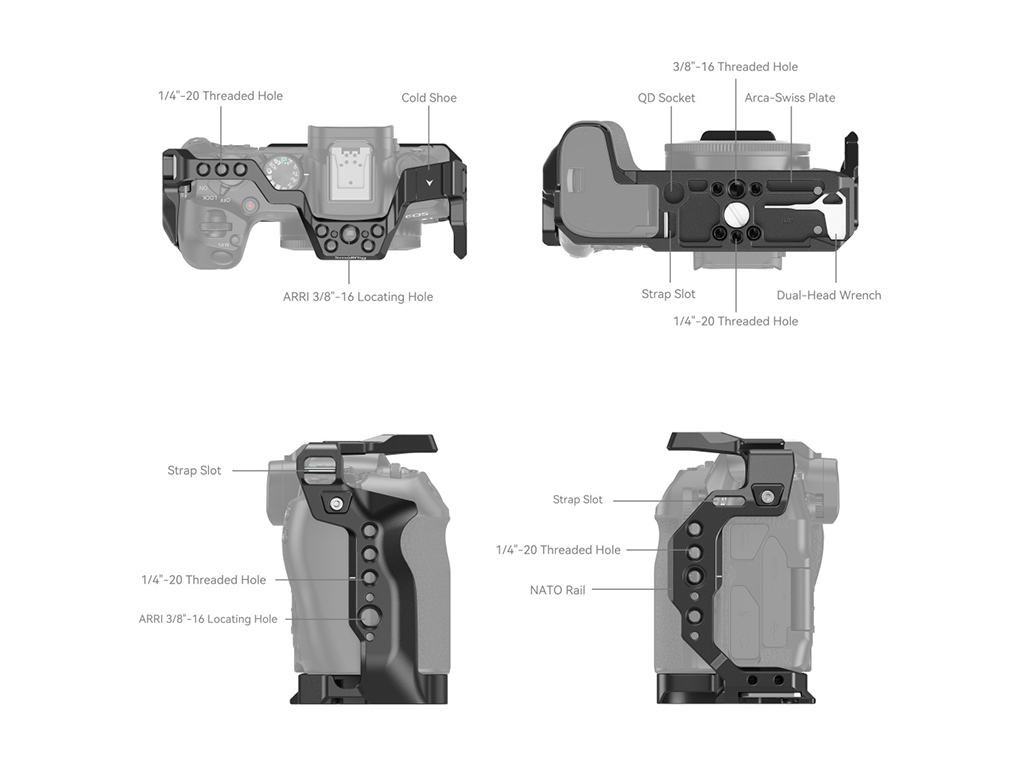 4212 Canon EOS R8 Uyumlu Kafes