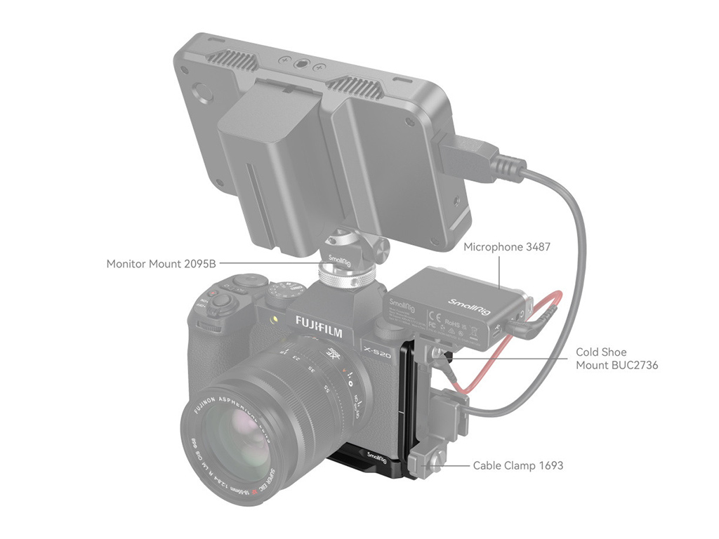 4231 Fujifilm X-S20 Uyumlu L Braket