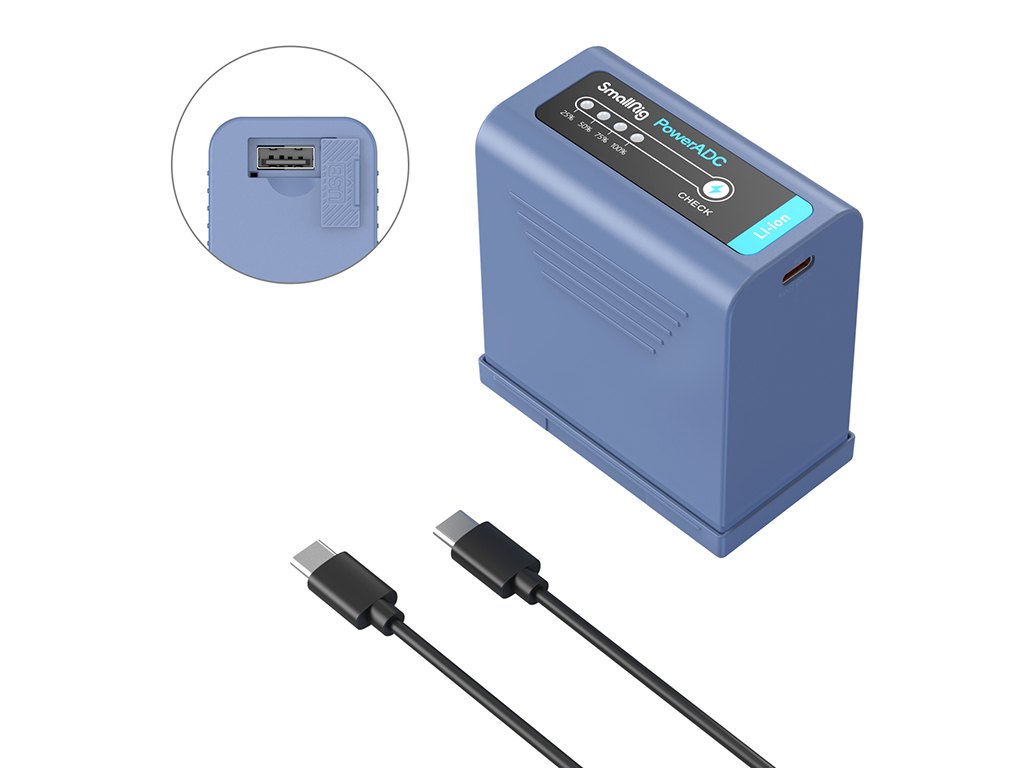 4267 Sony NP-F970 USB-C Batarya