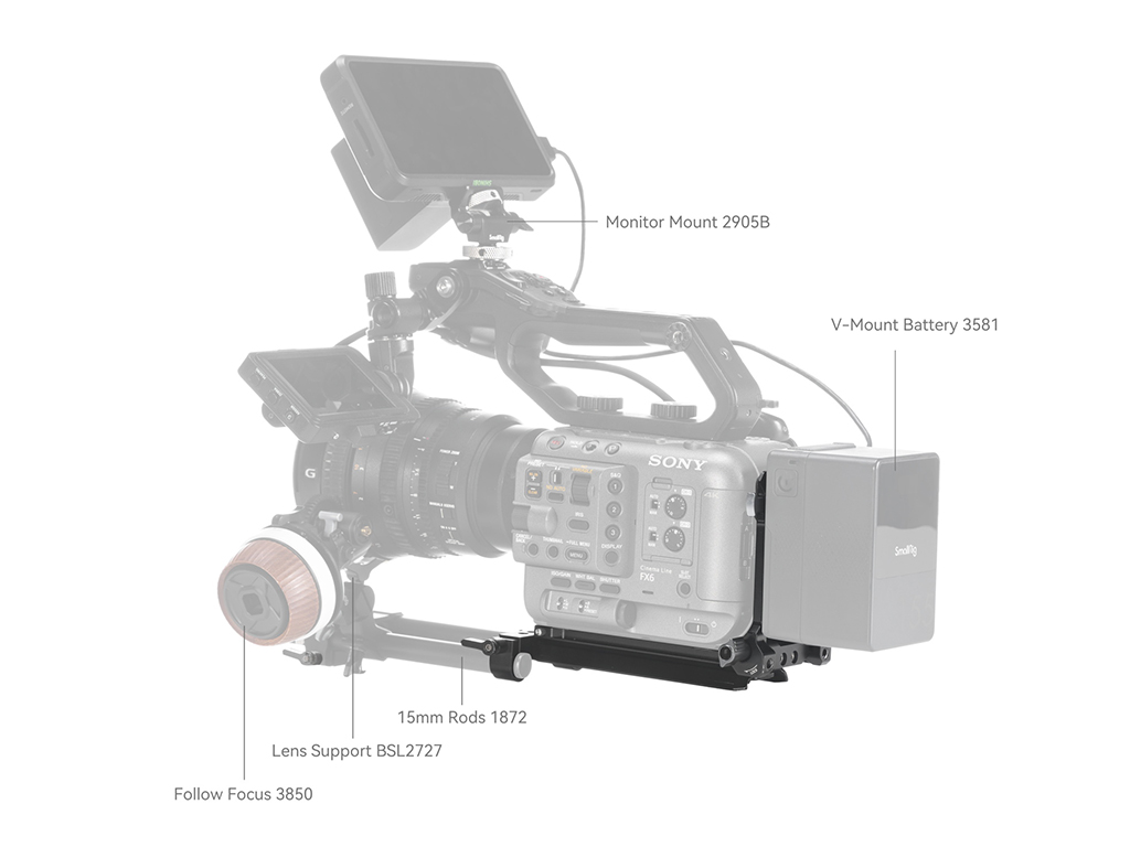 4323 Sinema Kameraları için V-Mount Batarya Plakası
