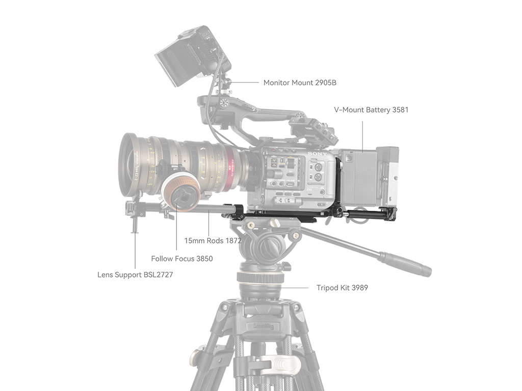 4323 Sinema Kameraları için V-Mount Batarya Plakası