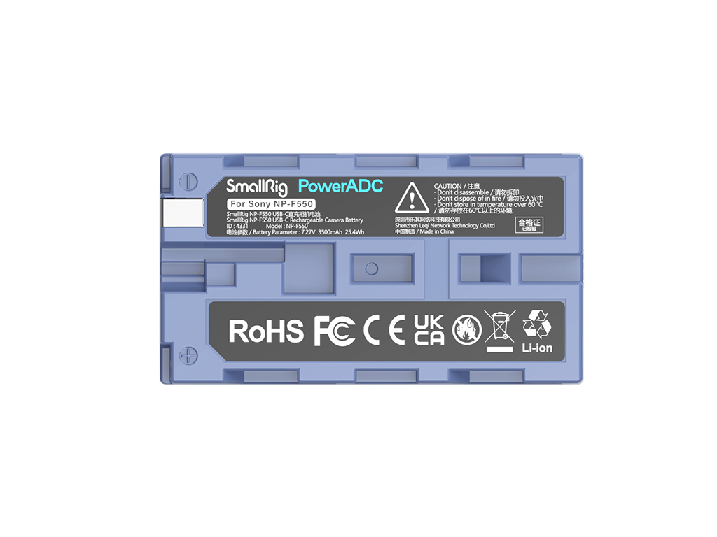 4331 Sony NP-F550 USB-C Batarya