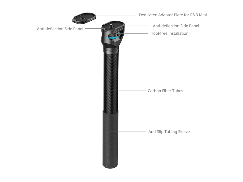 4378 DJI Gimbal Uyumlu 37cm Uzatma Kolu