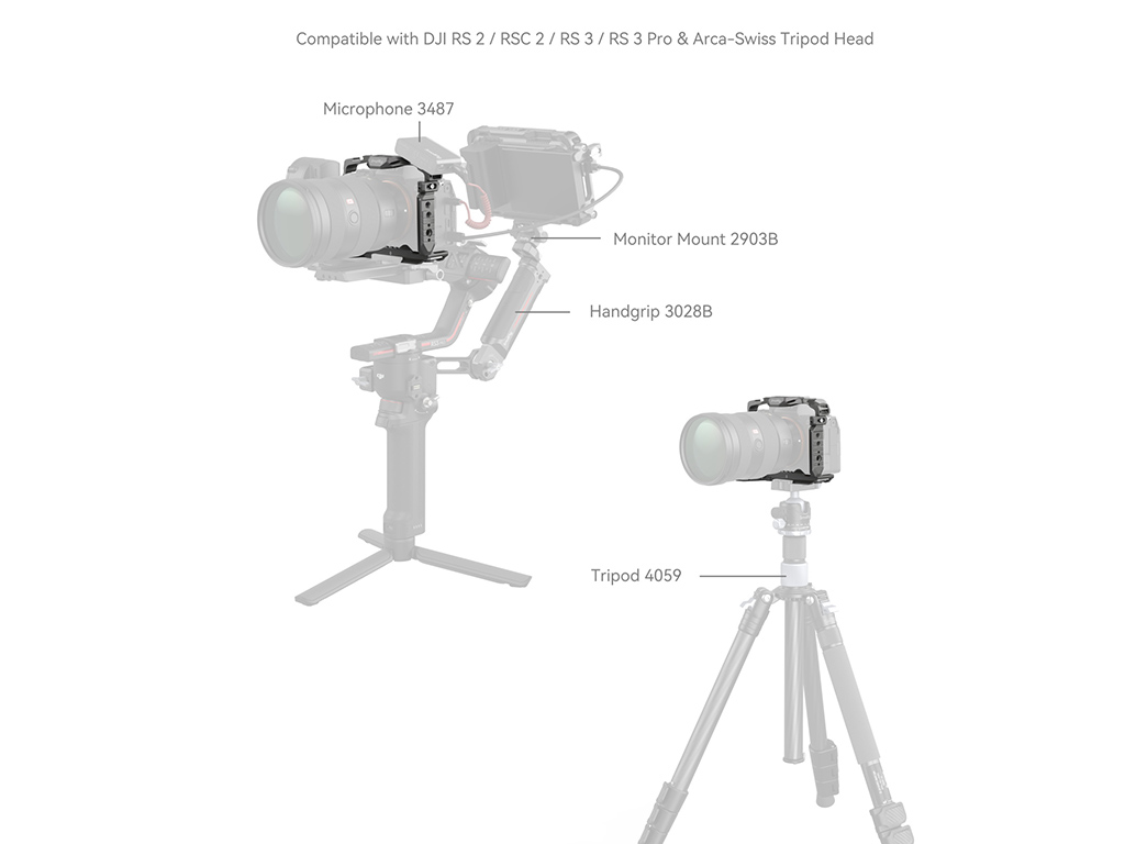 4481 Sony A7R V / A7 IV / A1 / A7S III / A7R V Uyumlu ''HawkLock'' Serisi Kafes