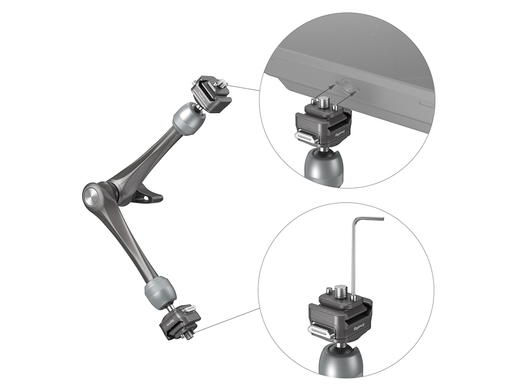 4489 Hawklock H21 Rosette Hızlı Çıkarılabilir Magic Arm