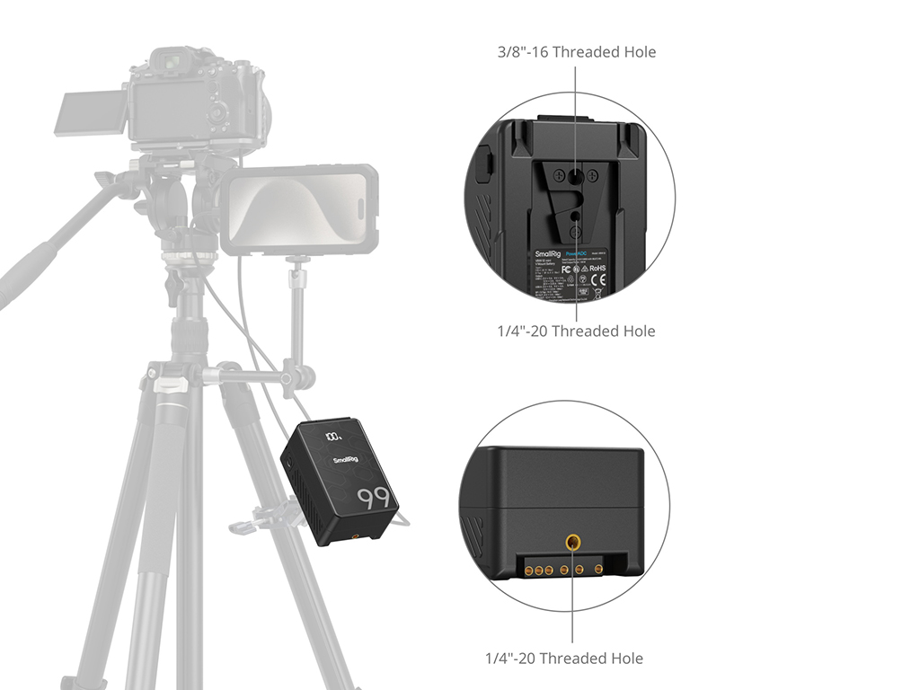 4608 VB99SE 65W 6800 mAh Mini V-Mount Batarya