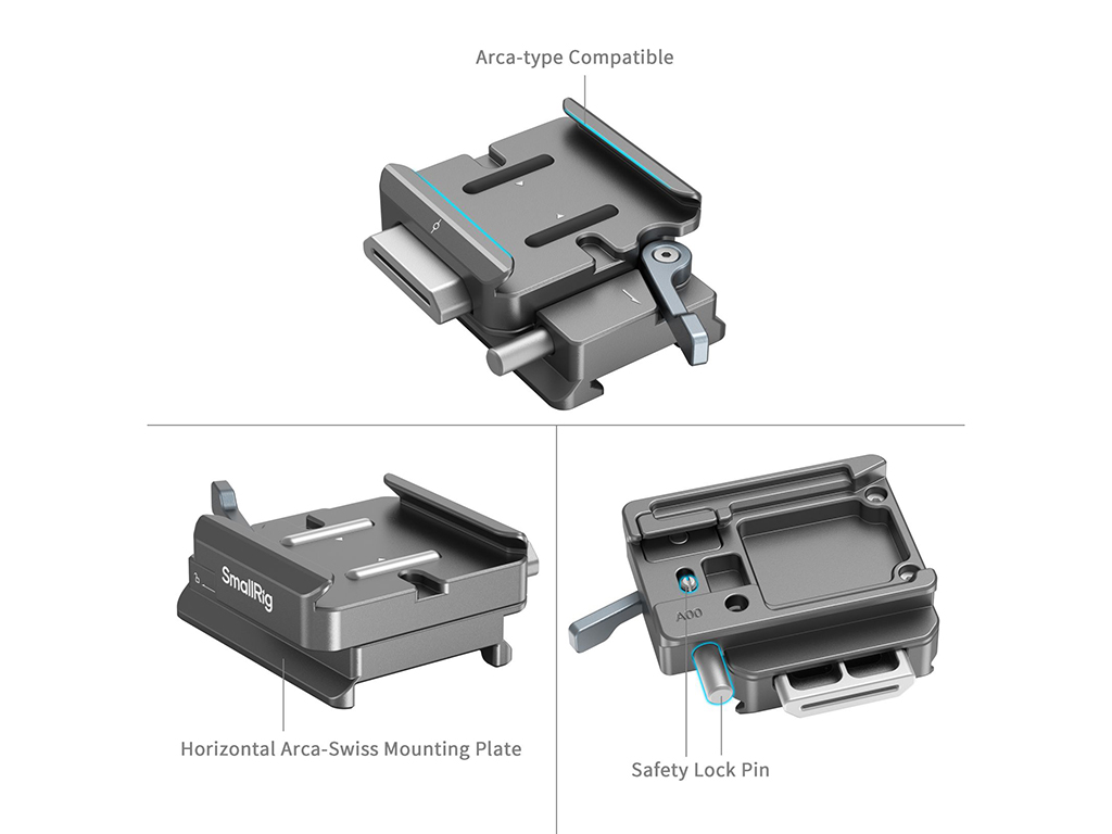 4639 DJI Gimbal için Arca Swiss Hızlı Çıkartma Plakası