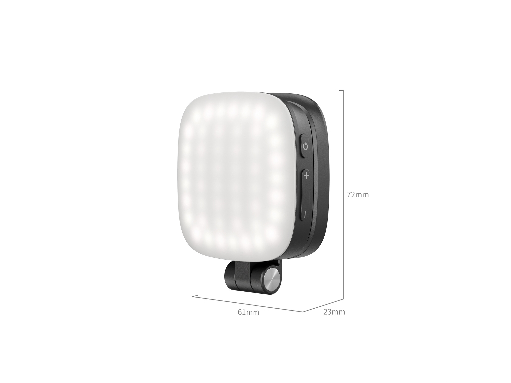 4656 Katlanabilir Aynalı Siyah Magsafe Özellikli Mobil LED Işık