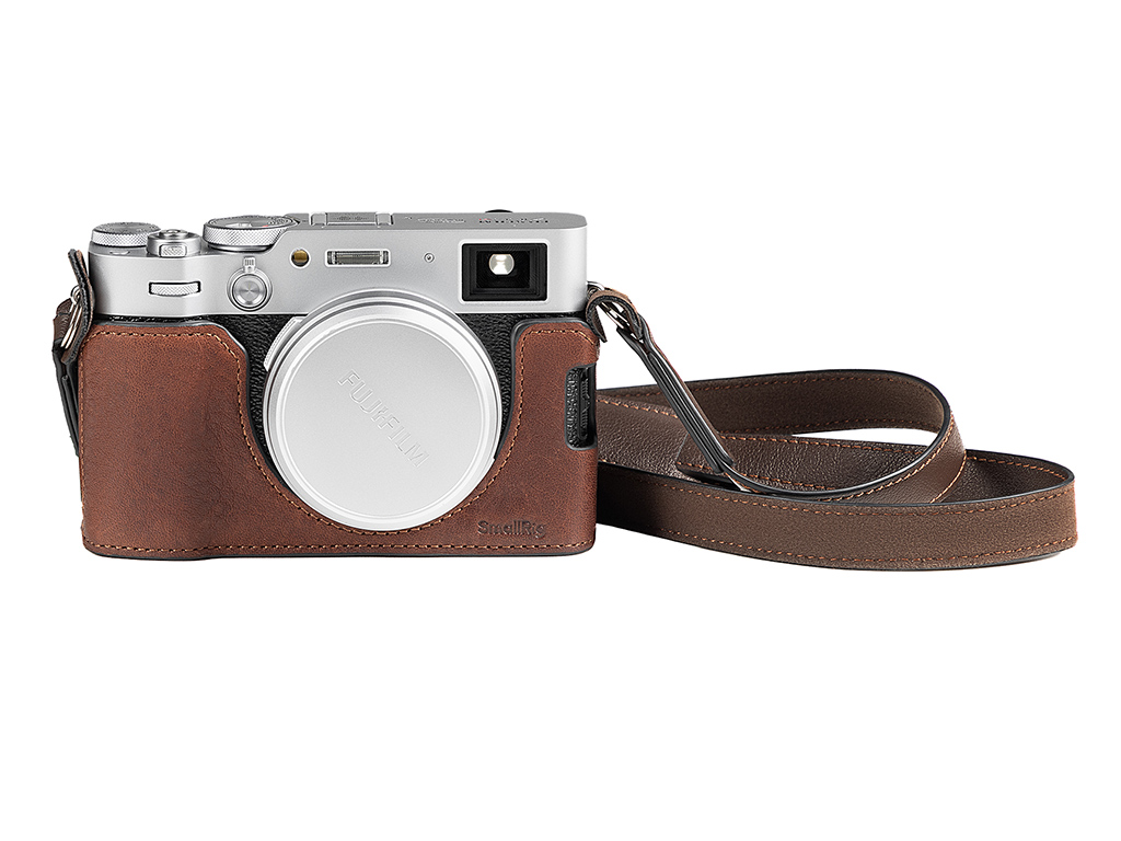 4699 Fujifilm X100VI Uyumlu Kahverengi Deri Kılıf