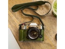 4711 Fujifilm X-T50 Uyumlu Yeşil Deri Kılıf