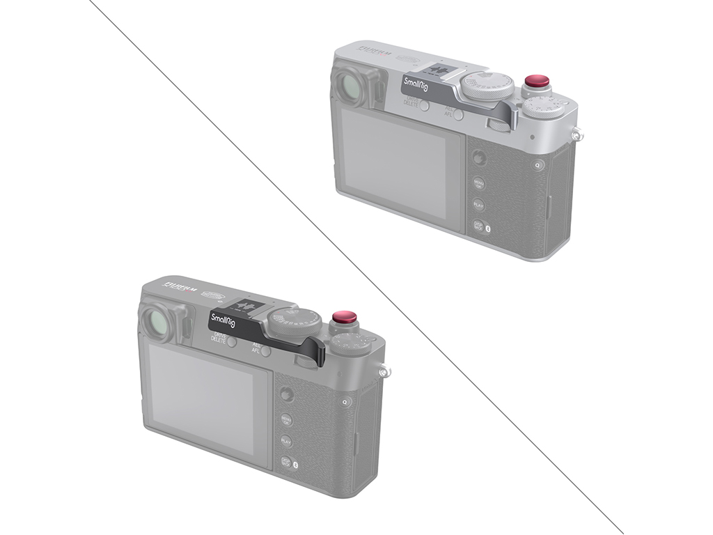 4566 Fujifilm X100VI Uyumlu Gümüş Başparmak Grip
