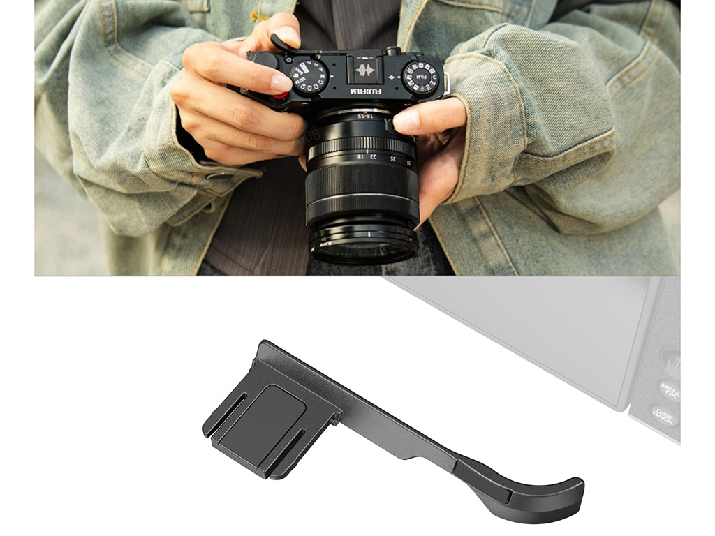4878 Fujifilm X-M5 Başparmak Tutağı Siyah