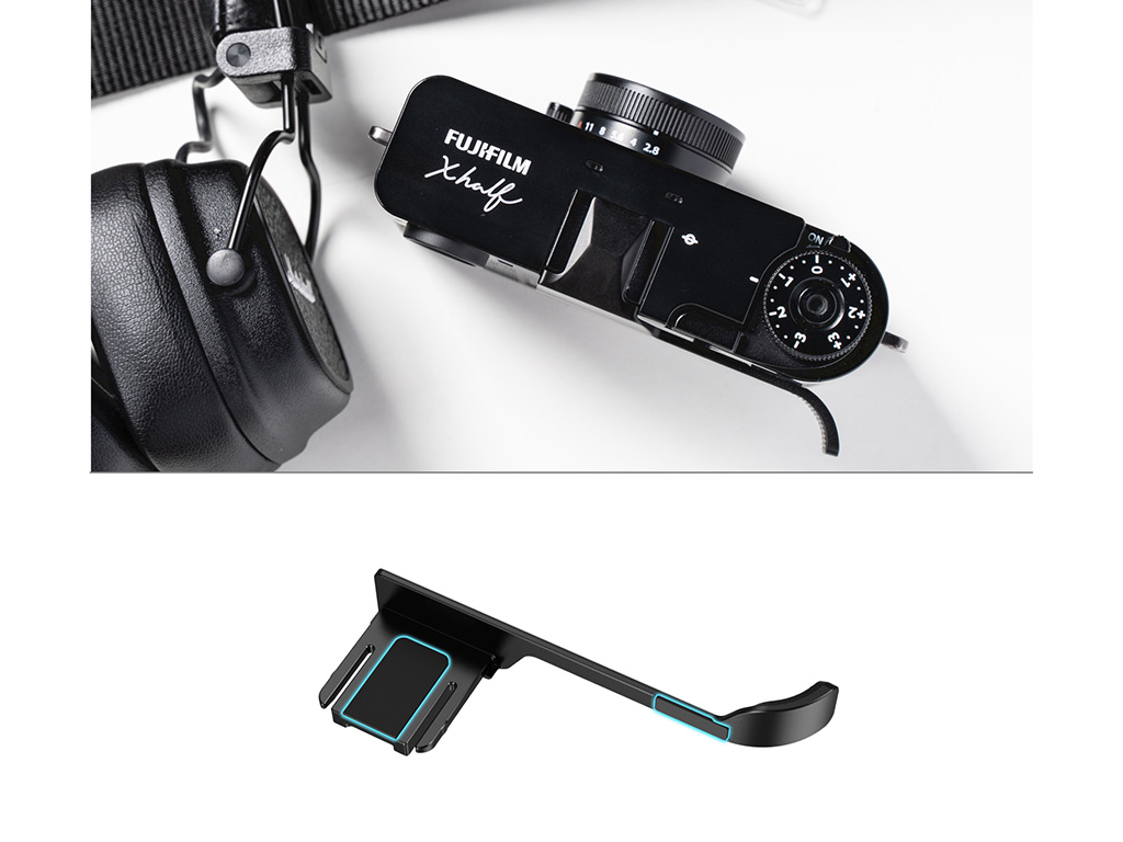 5222 Fujifilm X-Half Uyumlu Siyah Parmak Grip