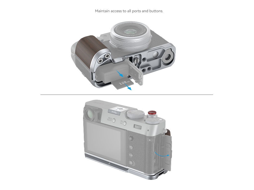 4804 Fujifilm X100VI Uyumlu Gümüş L Braket