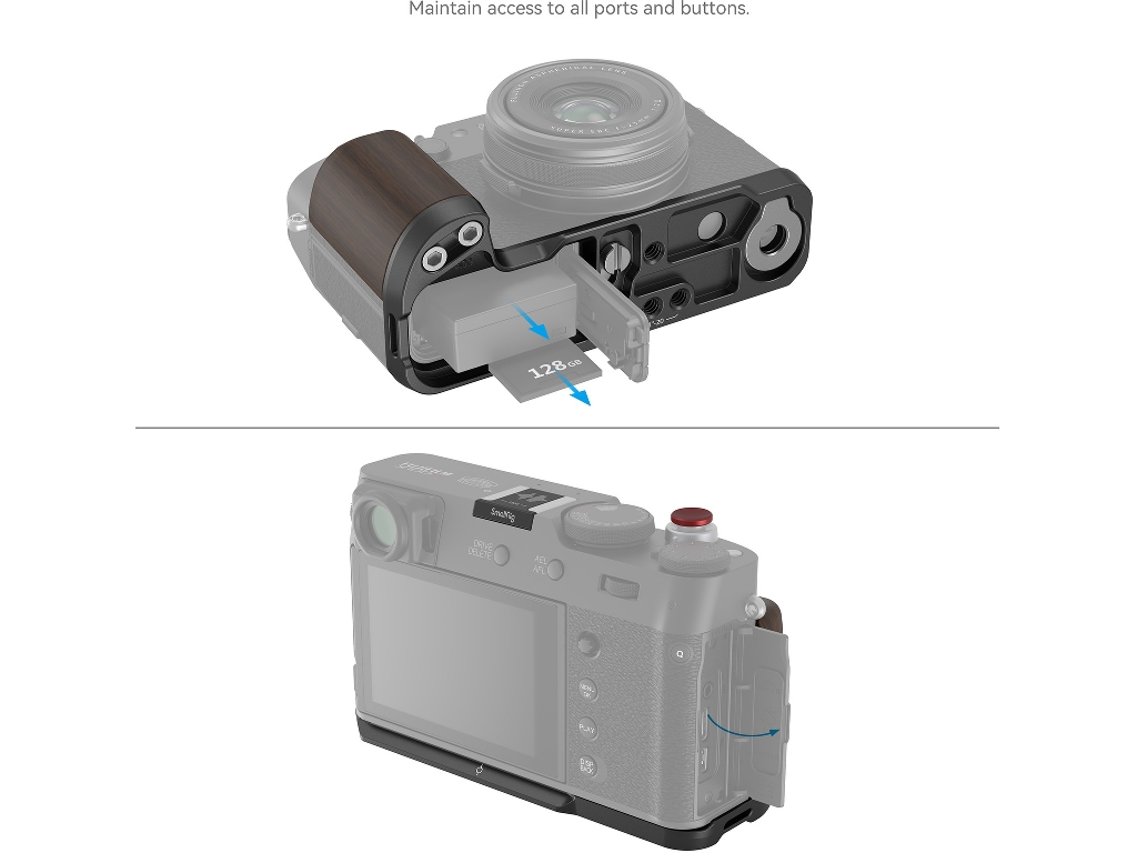 4805 Fujifilm X100VI Uyumlu Siyah L Braket