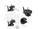 4861 1/4" Vidalı Süper Clamp Kit