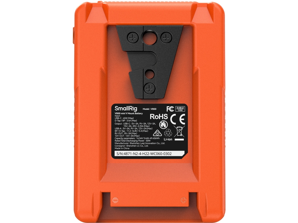 4871 VB50 3400mAh 45W Mini V-Mount Batarya